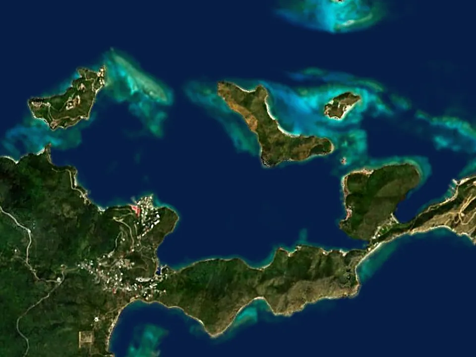 Satellite view of North Sound